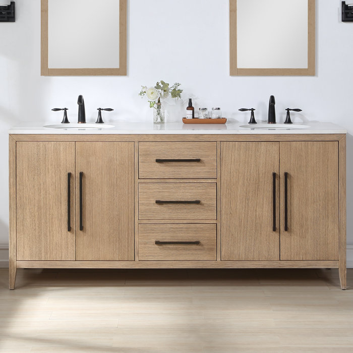 Mercury Row® Alsup 72" Double Bathroom Vanity & Reviews Wayfair